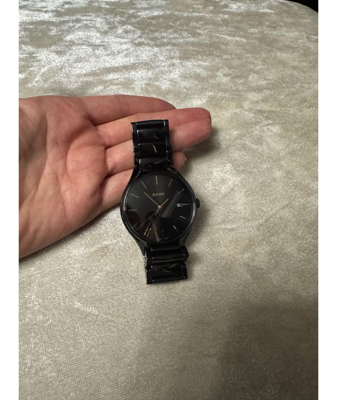 RADO Черные керамические часы, фото 5