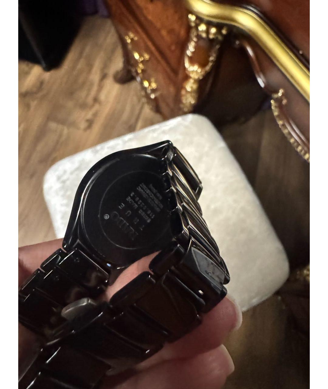 RADO Черные керамические часы, фото 3