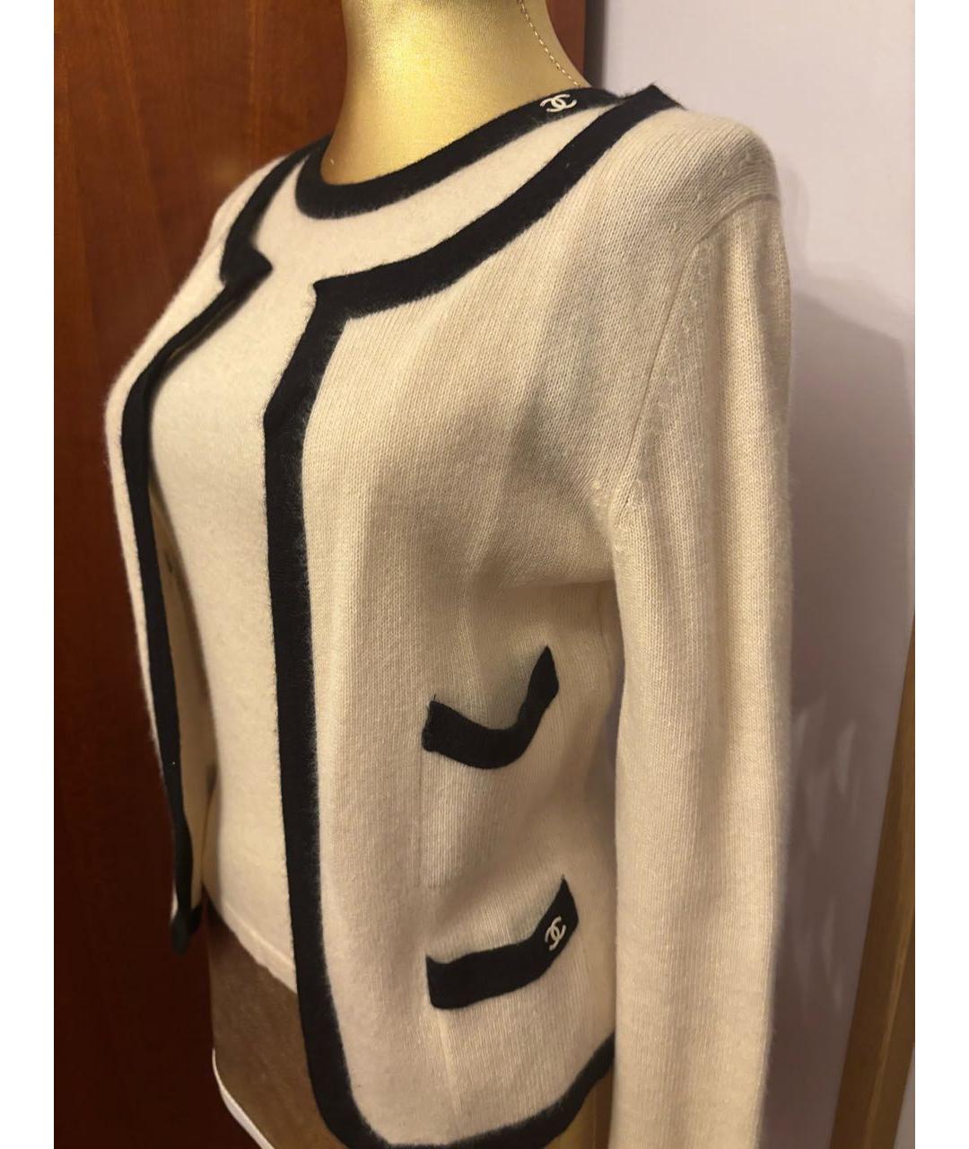 CHANEL Бежевый кашемировый кардиган, фото 2
