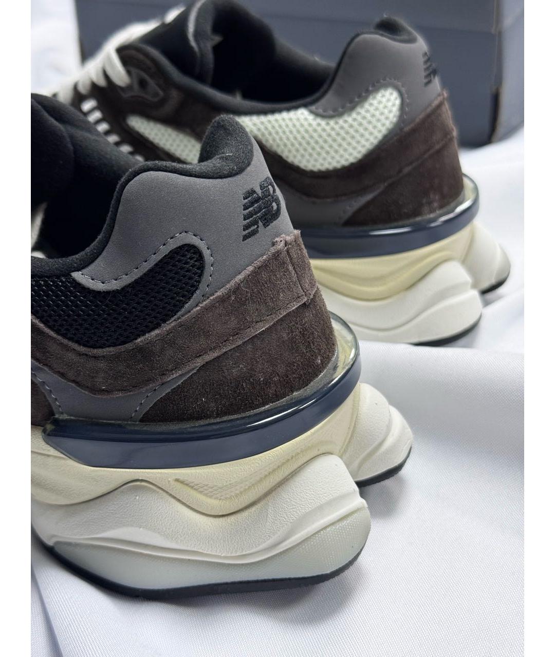 NEW BALANCE Черные замшевые низкие кроссовки / кеды, фото 7