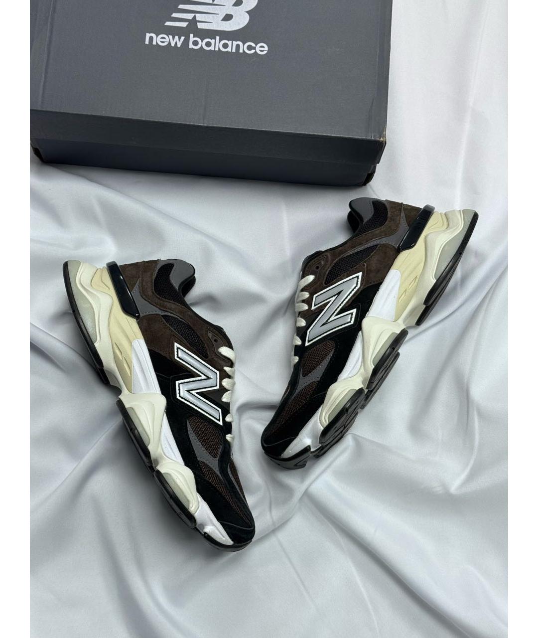 NEW BALANCE Черные замшевые низкие кроссовки / кеды, фото 3