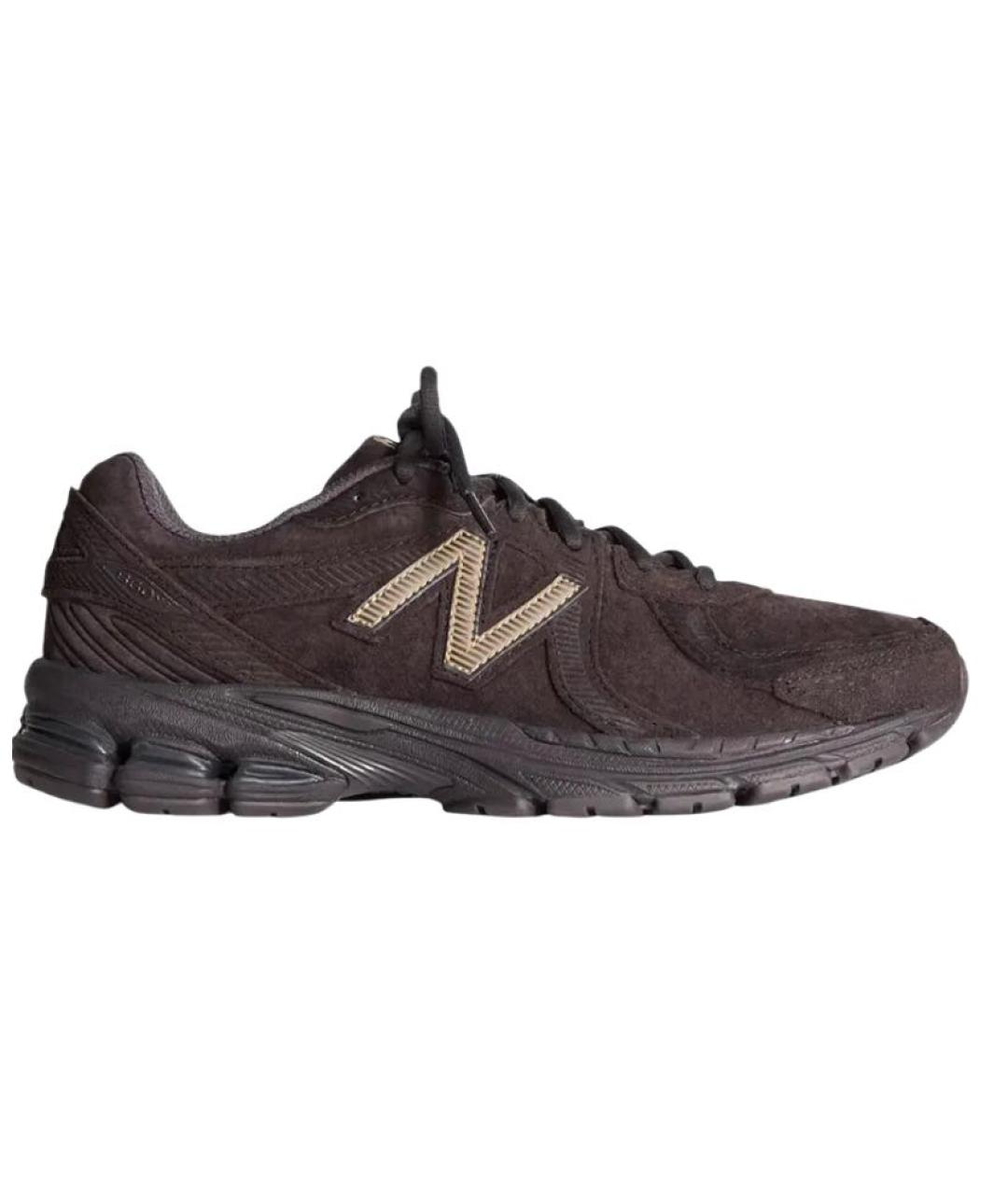 NEW BALANCE Коричневые замшевые низкие кроссовки / кеды, фото 6