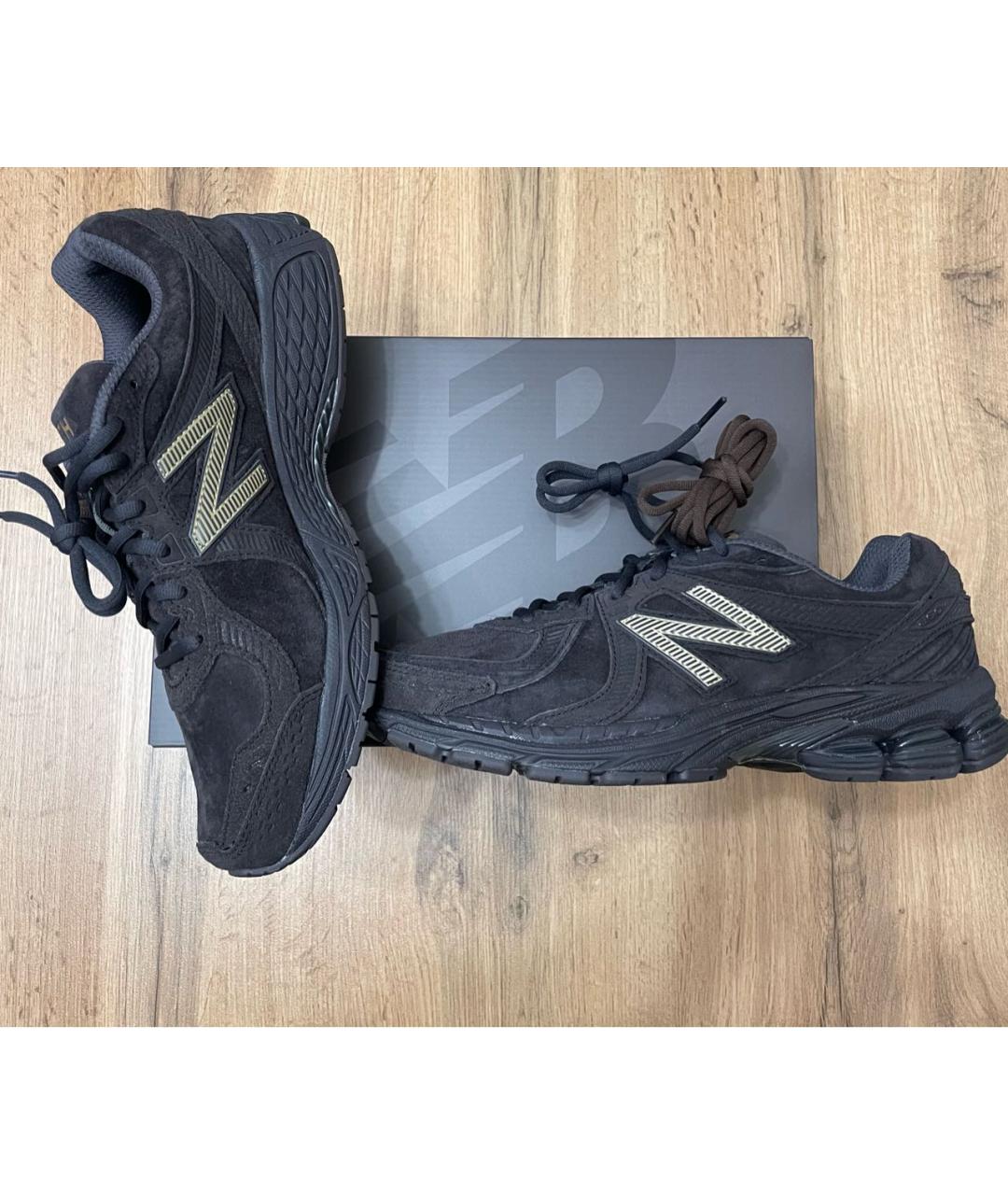 NEW BALANCE Коричневые замшевые низкие кроссовки / кеды, фото 2