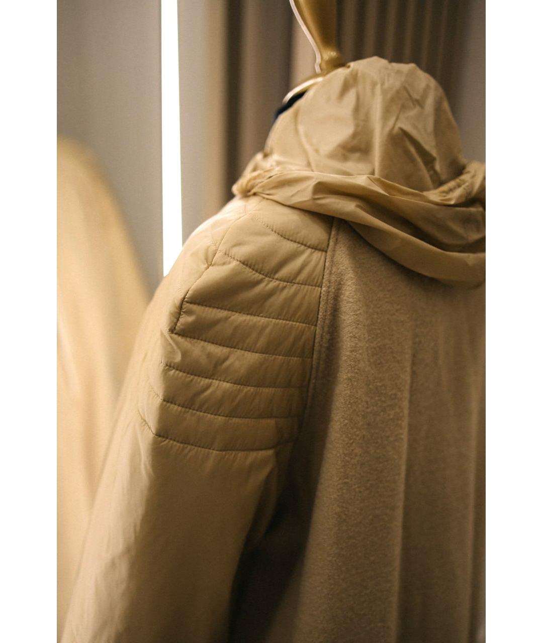 GENTRY PORTOFINO Бежевая шерстяная куртка, фото 5
