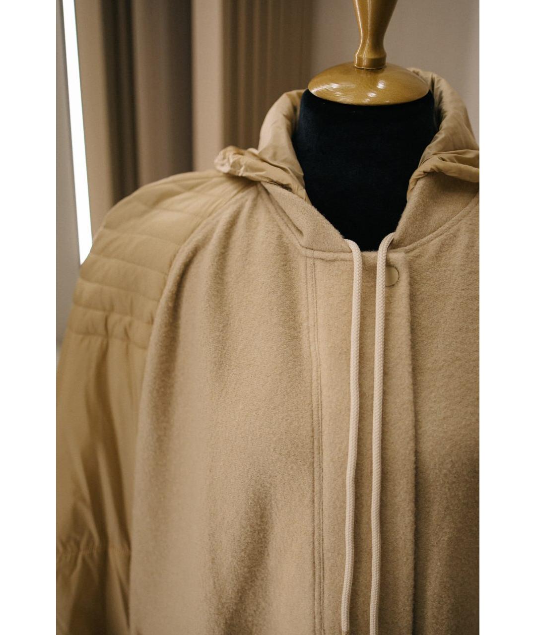 GENTRY PORTOFINO Бежевая шерстяная куртка, фото 4