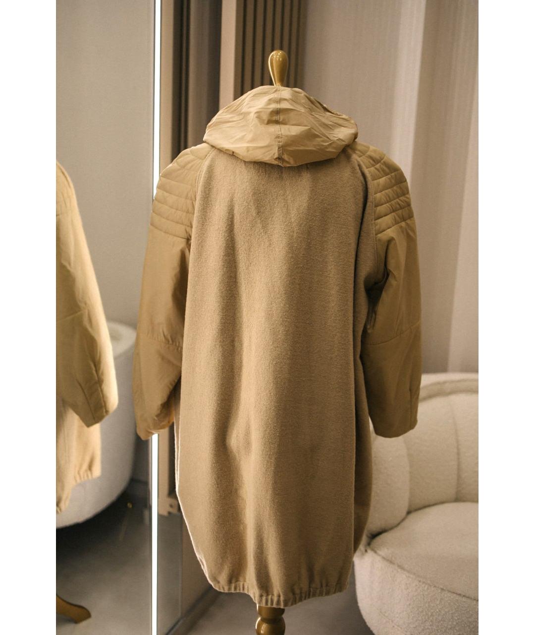 GENTRY PORTOFINO Бежевая шерстяная куртка, фото 3