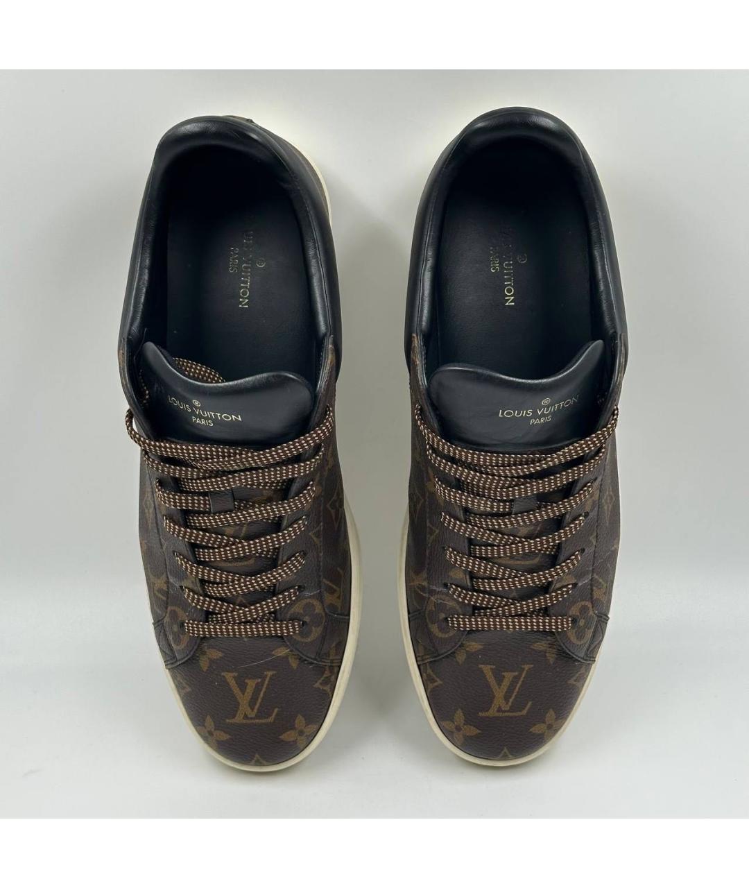 LOUIS VUITTON Коричневые низкие кроссовки / кеды, фото 3