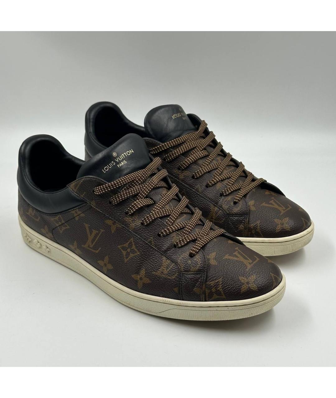 LOUIS VUITTON Коричневые низкие кроссовки / кеды, фото 2