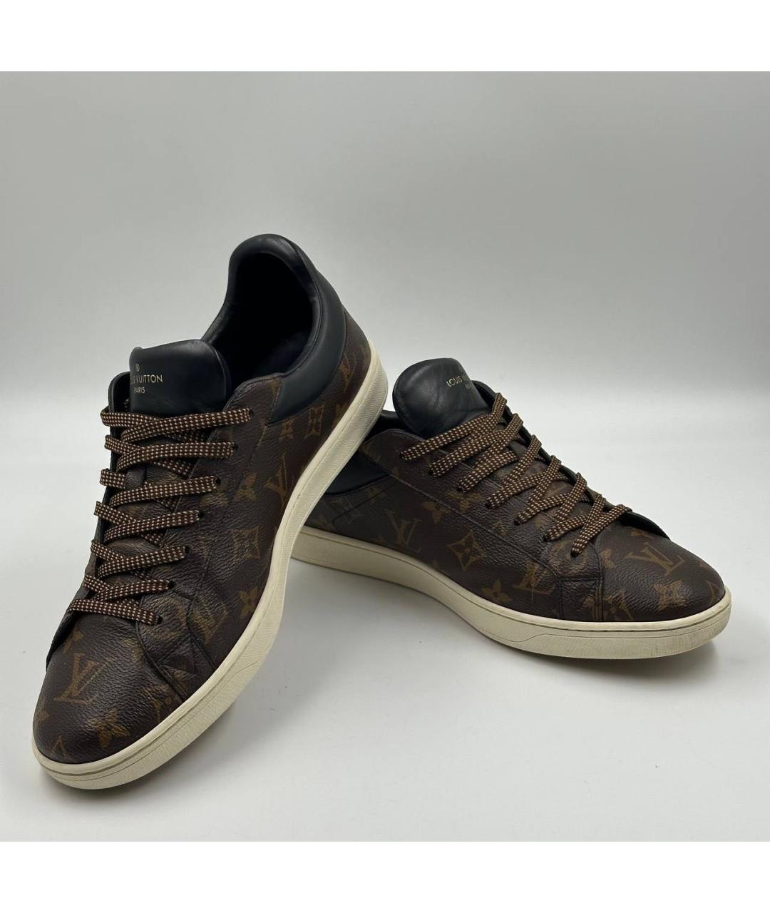 LOUIS VUITTON Коричневые низкие кроссовки / кеды, фото 4