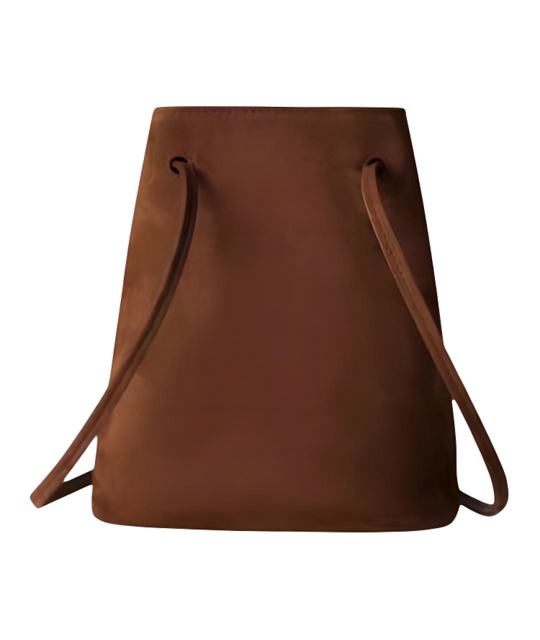 MIU MIU Коричневая кожаная сумка через плечо, фото 3