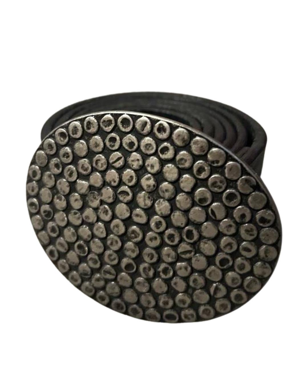 KARL LAGERFELD Черный кожаный ремень, фото 1