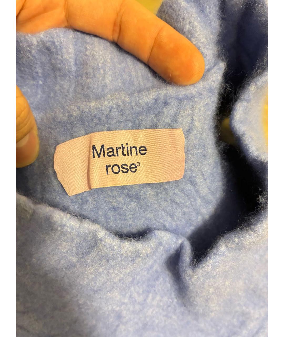 MARTINE ROSE Синяя шерстяная жилетка, фото 3