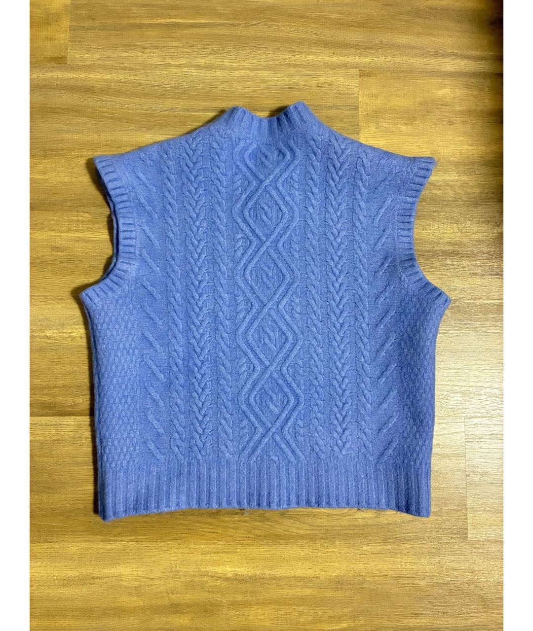 MARTINE ROSE Синяя шерстяная жилетка, фото 2