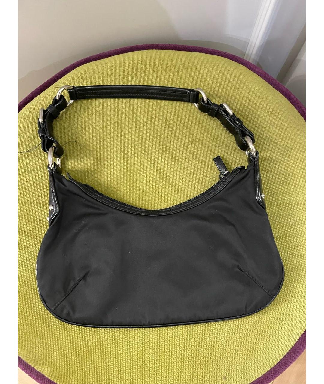 PRADA Черная тканевая сумка тоут, фото 2