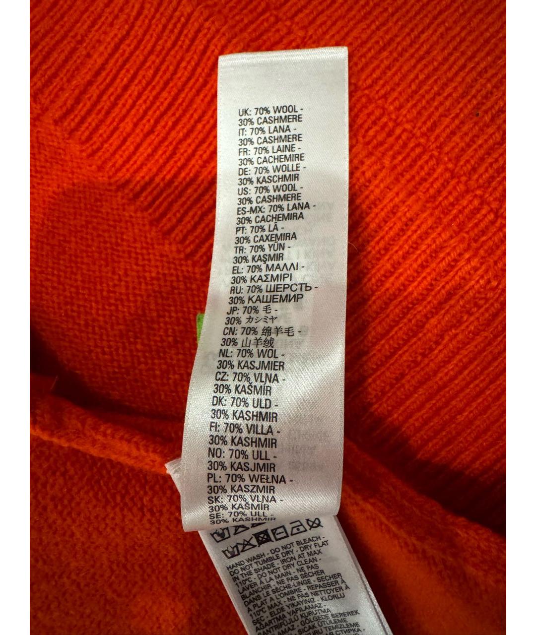 DIESEL Красный шерстяной джемпер / свитер, фото 5