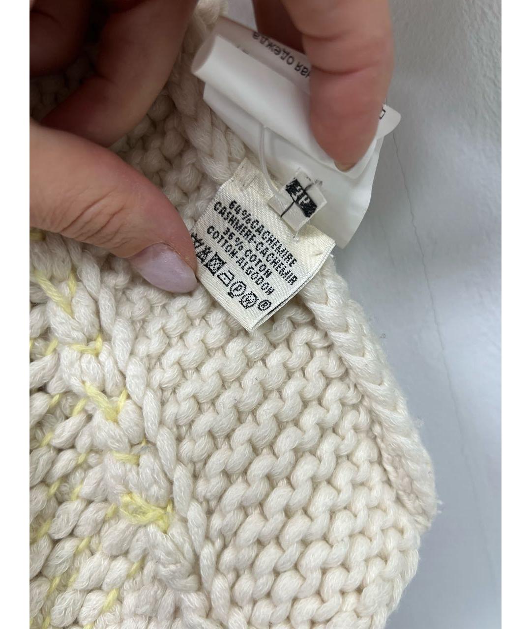 HERMES Белый кашемировый джемпер / свитер, фото 6