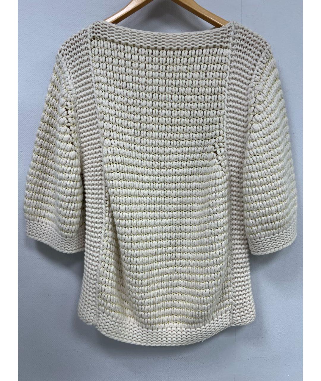 HERMES Белый кашемировый джемпер / свитер, фото 3