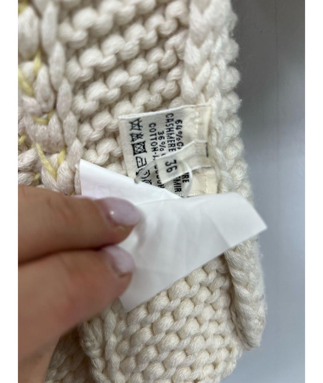HERMES Белый кашемировый джемпер / свитер, фото 5