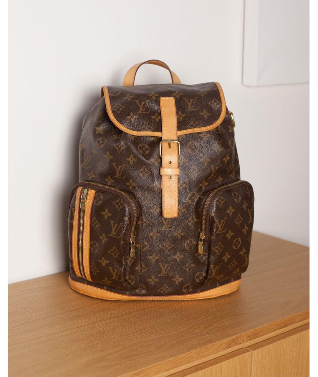 LOUIS VUITTON Коричневый рюкзак, фото 9