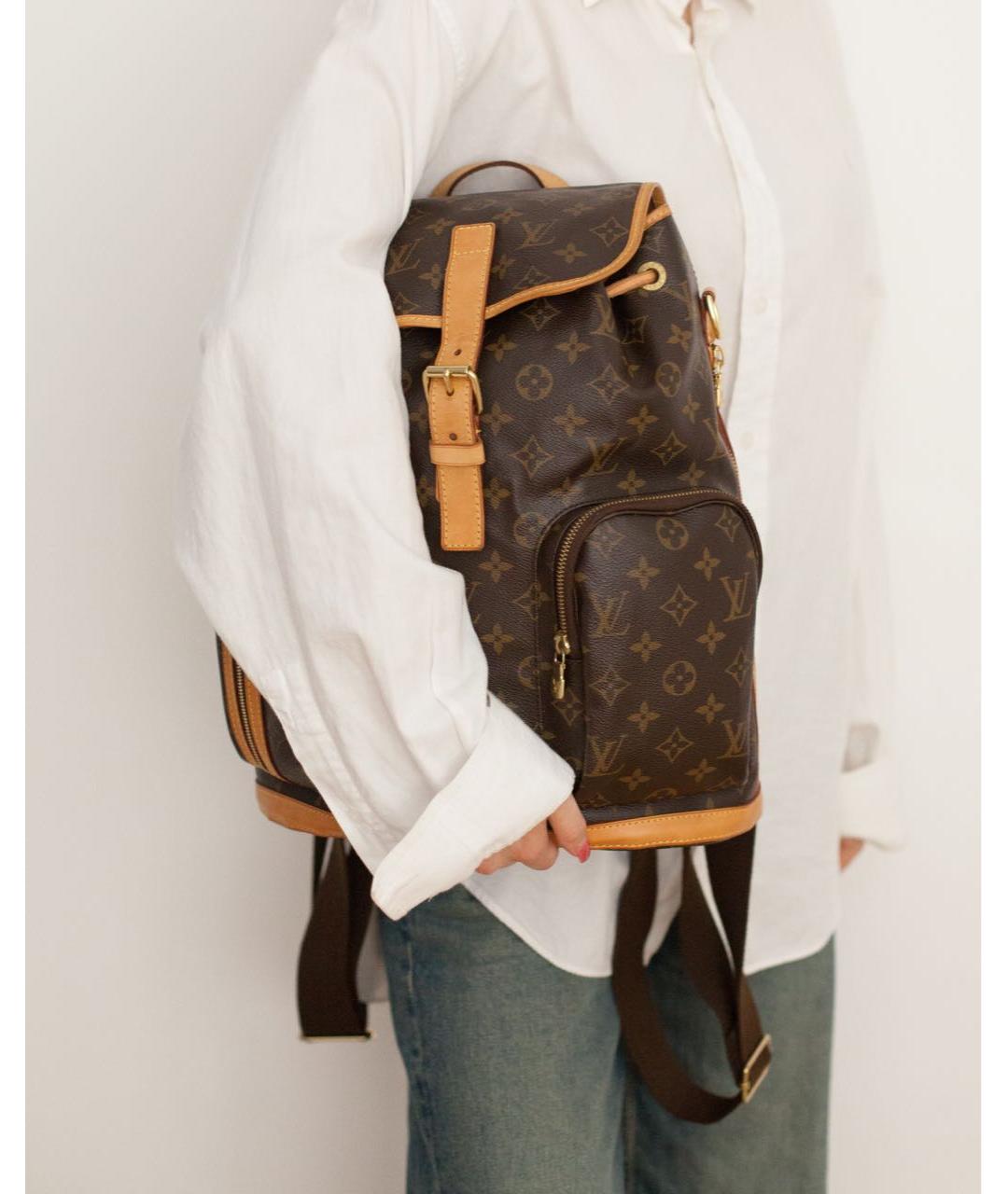 LOUIS VUITTON Коричневый рюкзак, фото 3