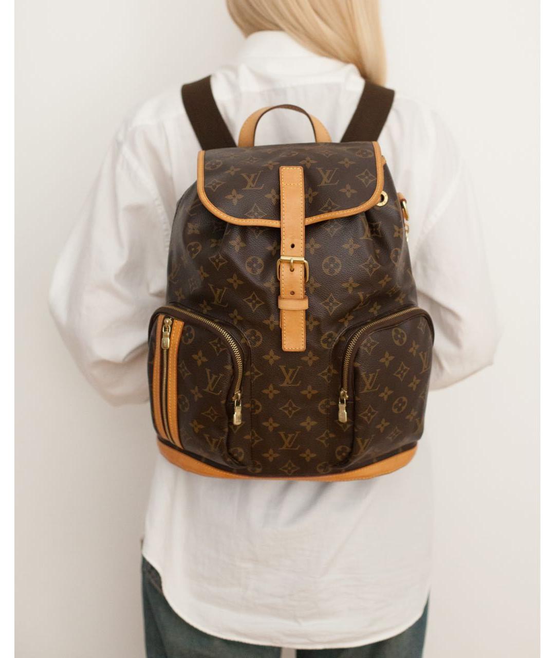 LOUIS VUITTON Коричневый рюкзак, фото 4