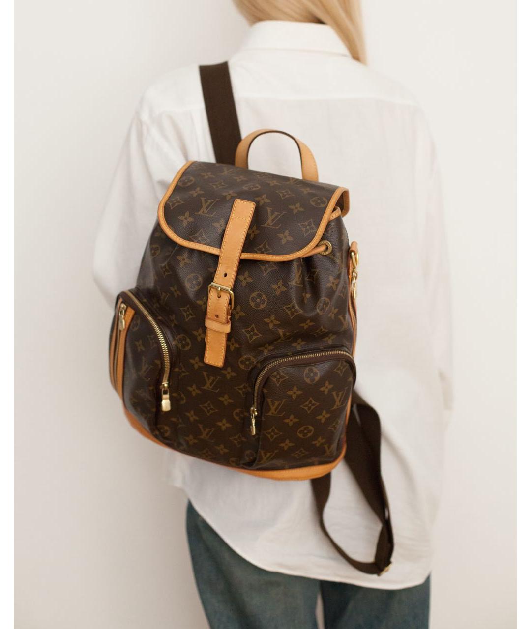 LOUIS VUITTON Коричневый рюкзак, фото 2