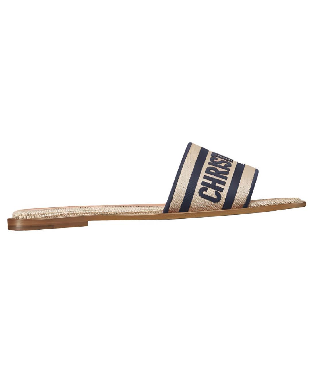 CHRISTIAN DIOR Бежевые сандалии, фото 1