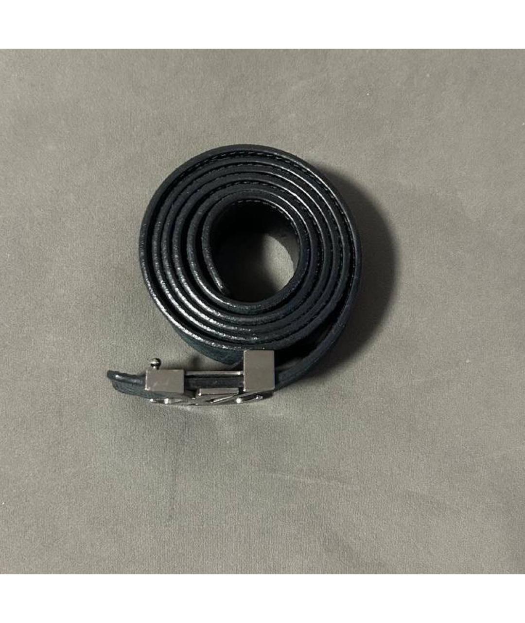 LOUIS VUITTON Серый кожаный ремень, фото 2