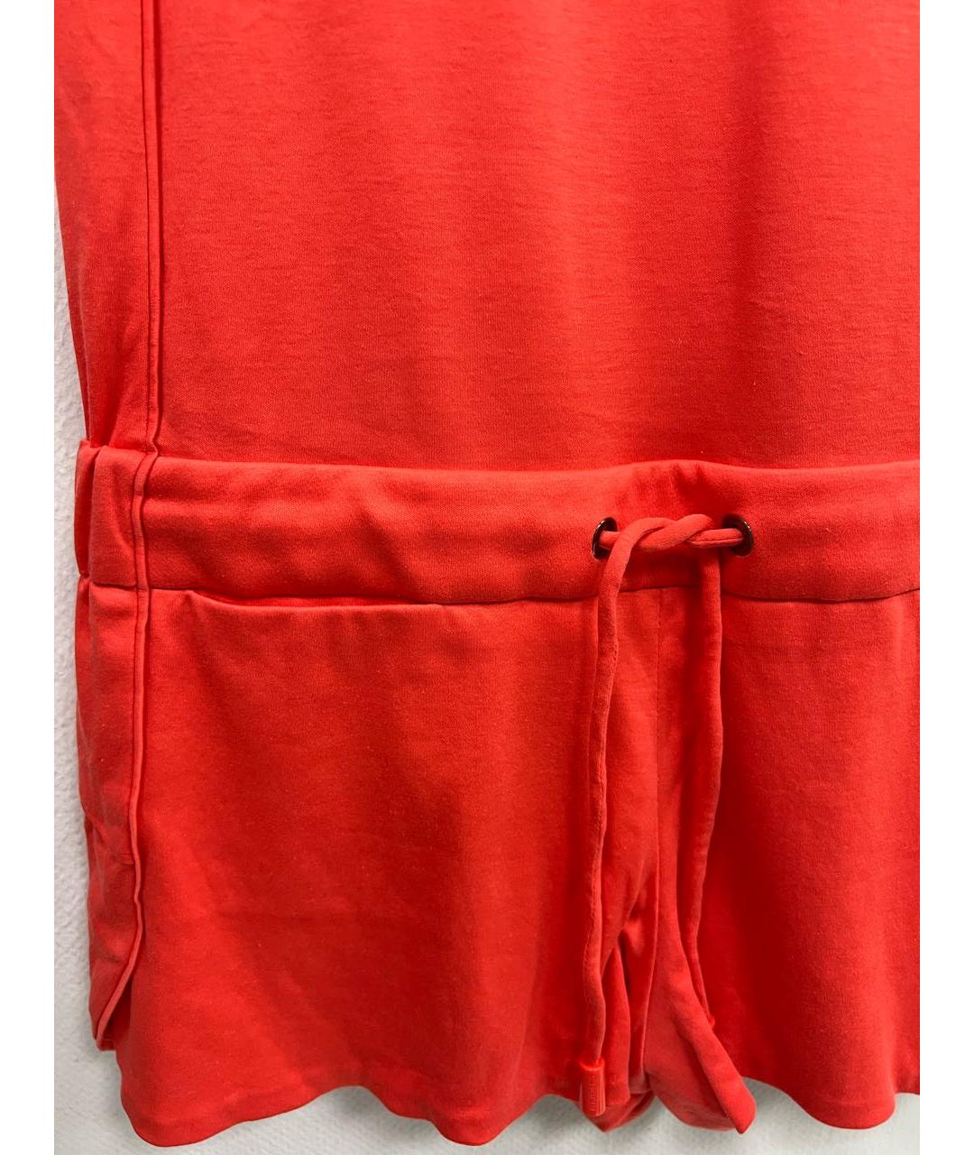 HERMES Коралловый хлопковый комбинезон, фото 4