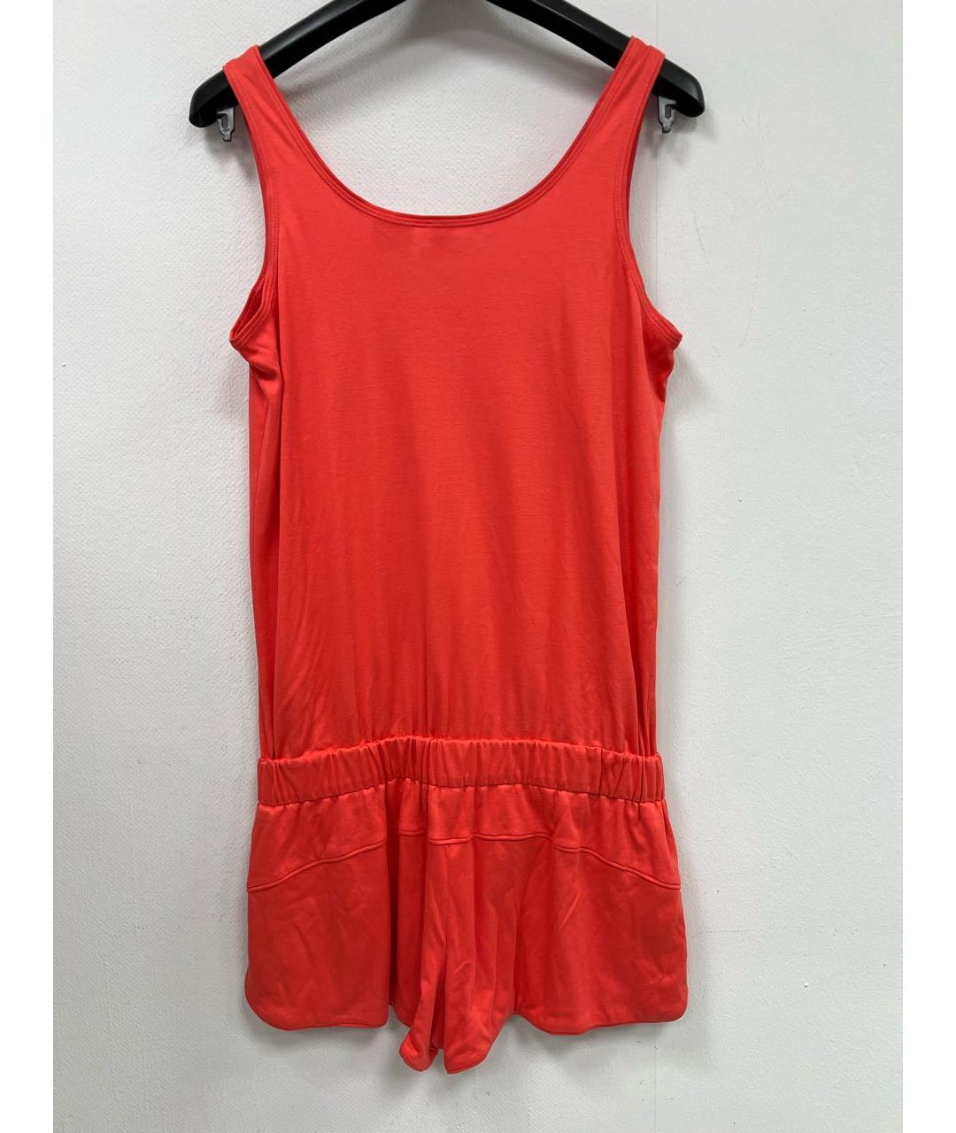 HERMES Коралловый хлопковый комбинезон, фото 2