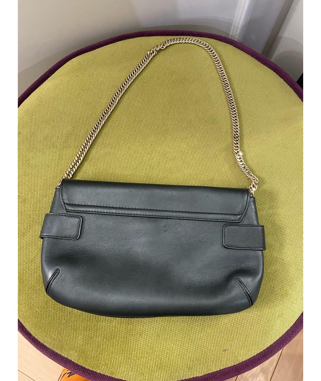 VERSACE Черная кожаная сумка через плечо, фото 2