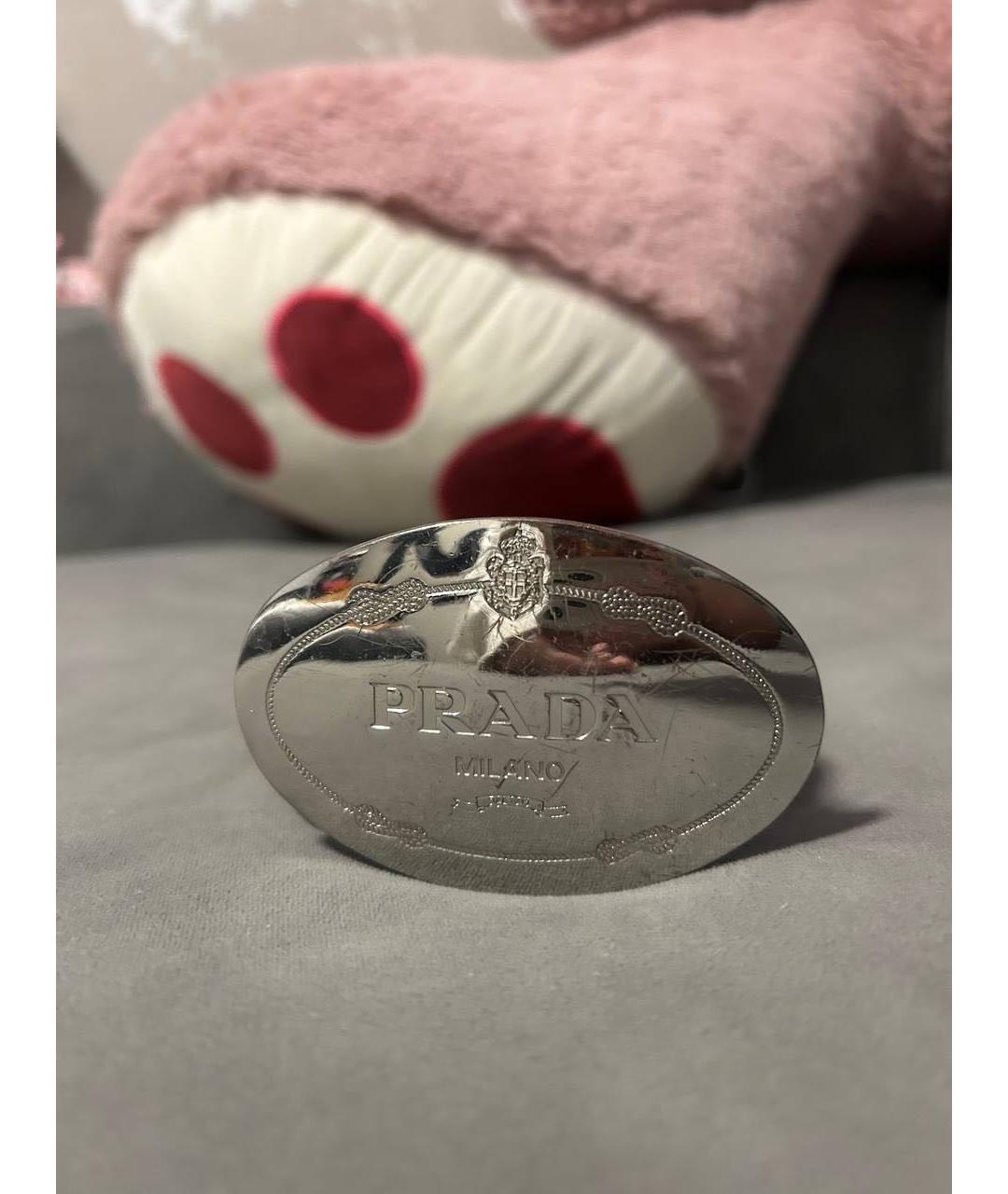 PRADA Черный ремень из лакированной кожи, фото 2