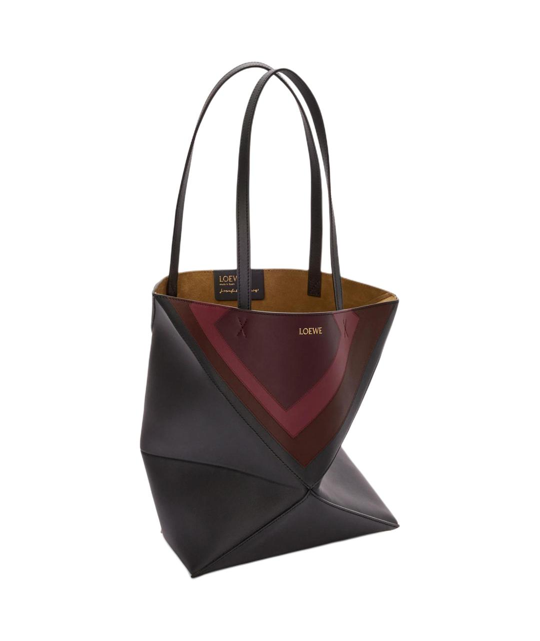 LOEWE Бордовая кожаная сумка через плечо, фото 2