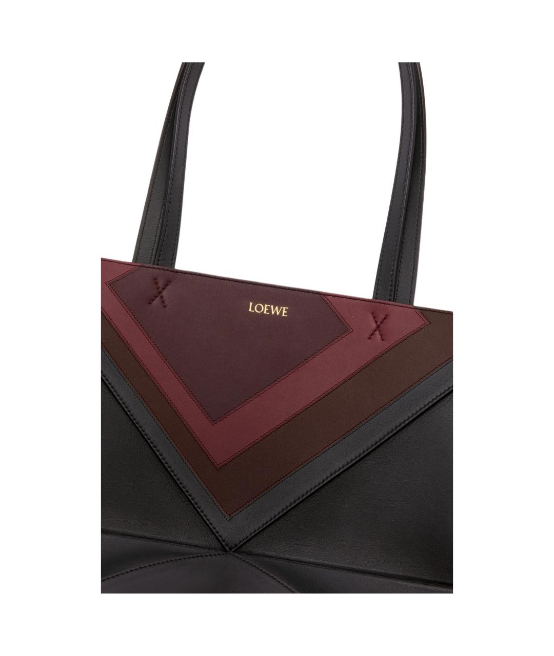 LOEWE Бордовая кожаная сумка через плечо, фото 8