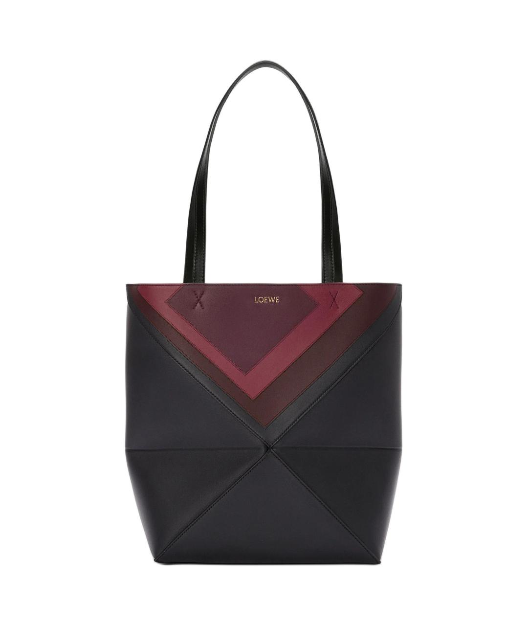 LOEWE Бордовая кожаная сумка через плечо, фото 1