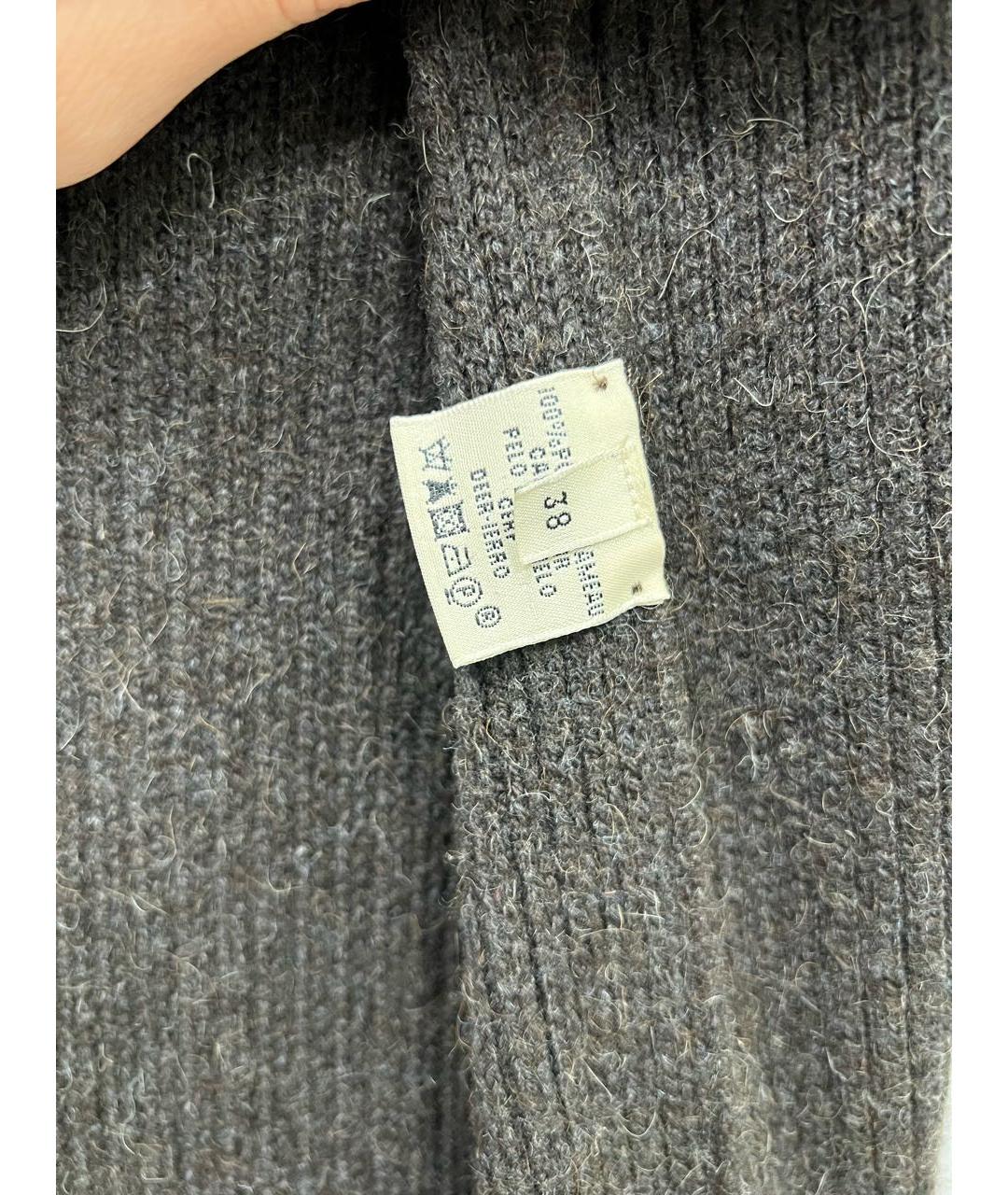 HERMES Коричневое шерстяное повседневное платье, фото 4