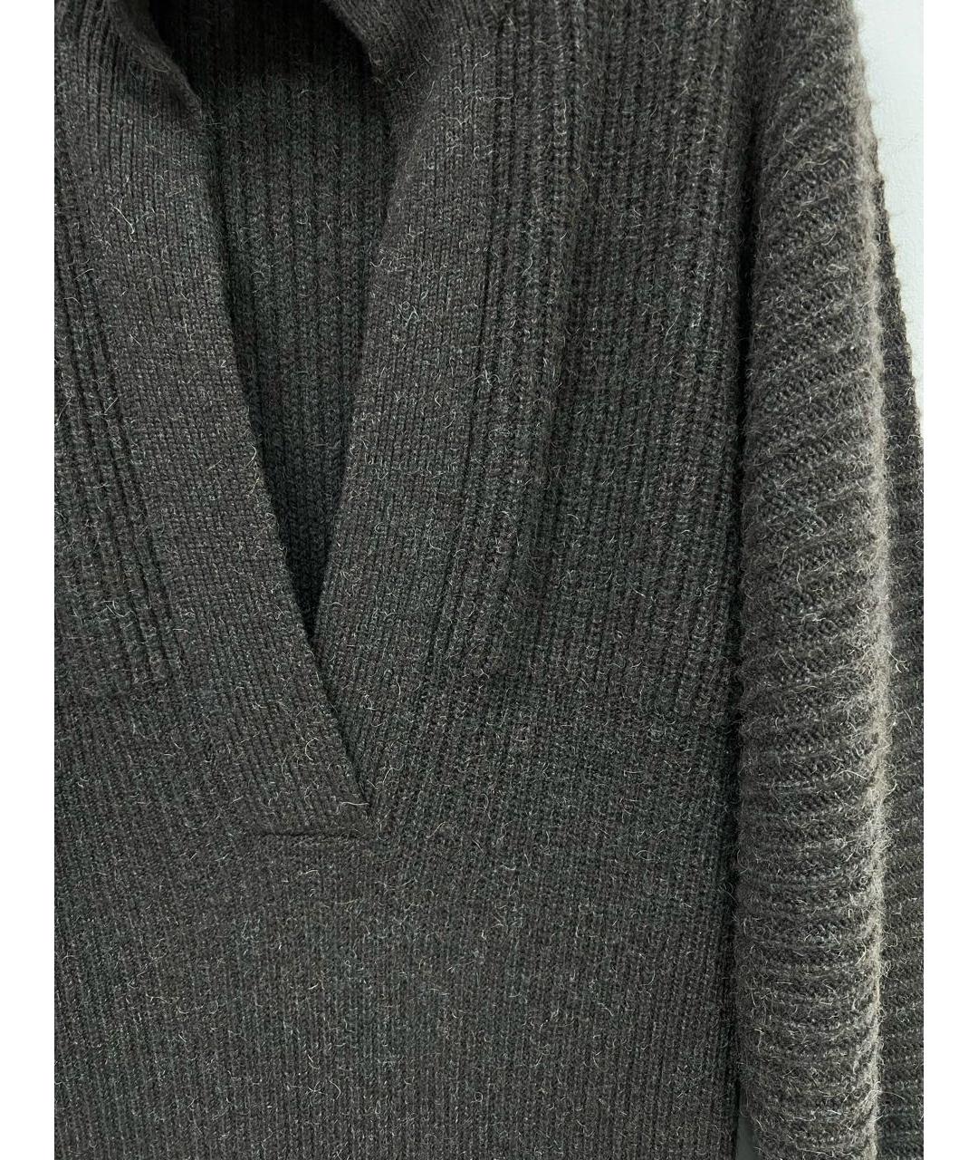 HERMES Коричневое шерстяное повседневное платье, фото 5