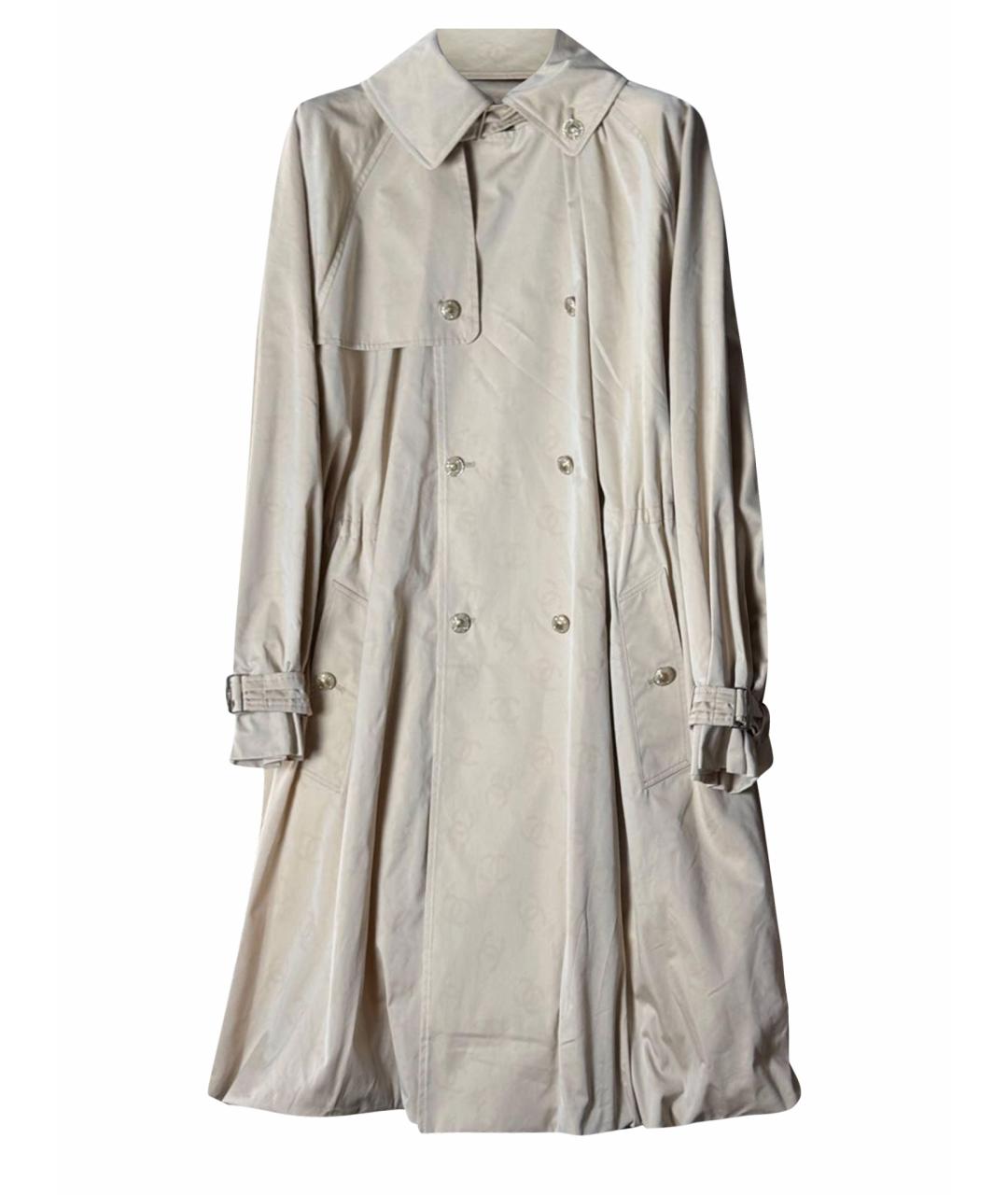 CHANEL Бежевый хлопковый тренч/плащ, фото 1