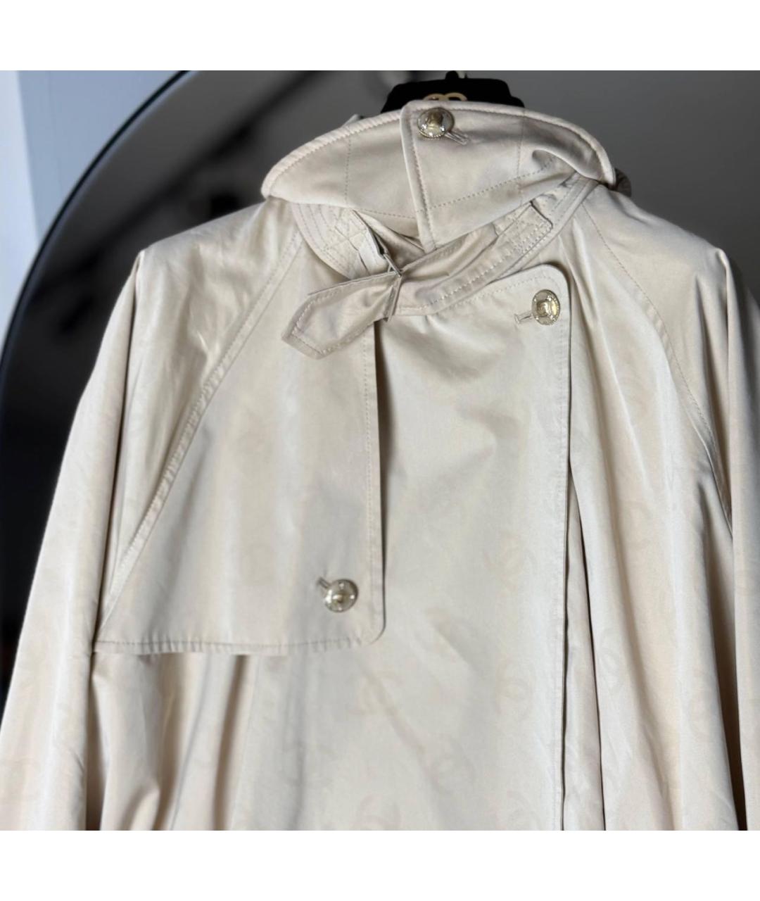 CHANEL Бежевый хлопковый тренч/плащ, фото 2