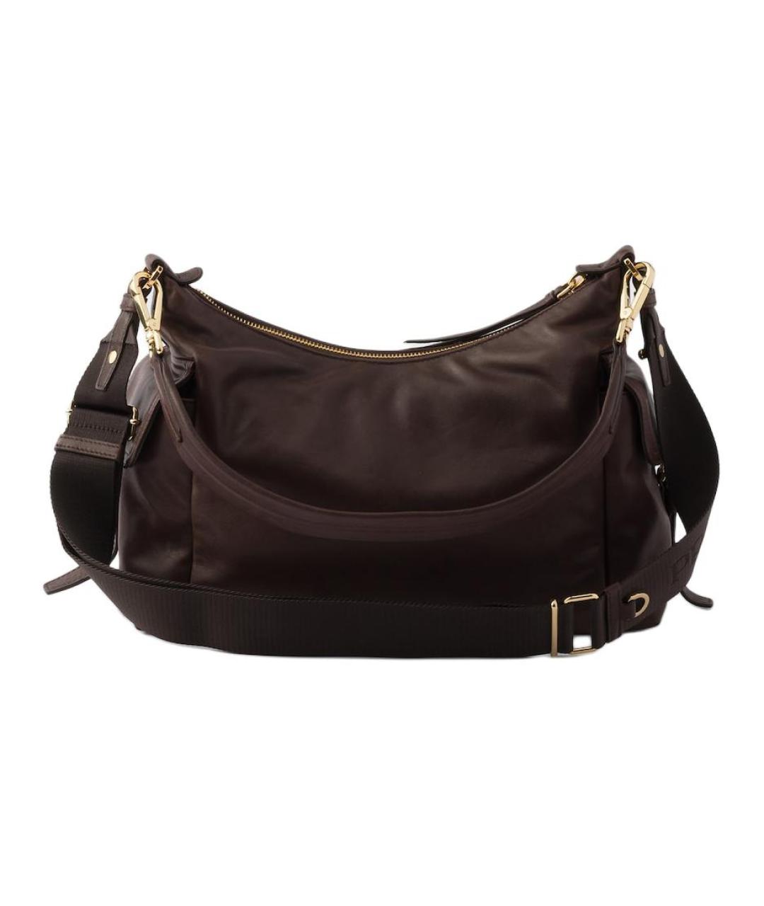 PRADA Коричневая кожаная сумка через плечо, фото 3