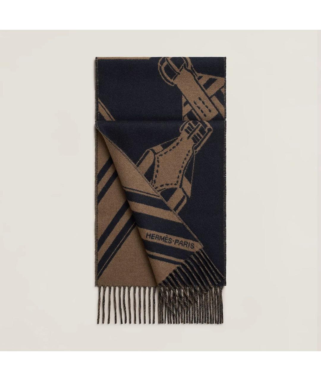 HERMES Мульти кашемировый шарф, фото 4