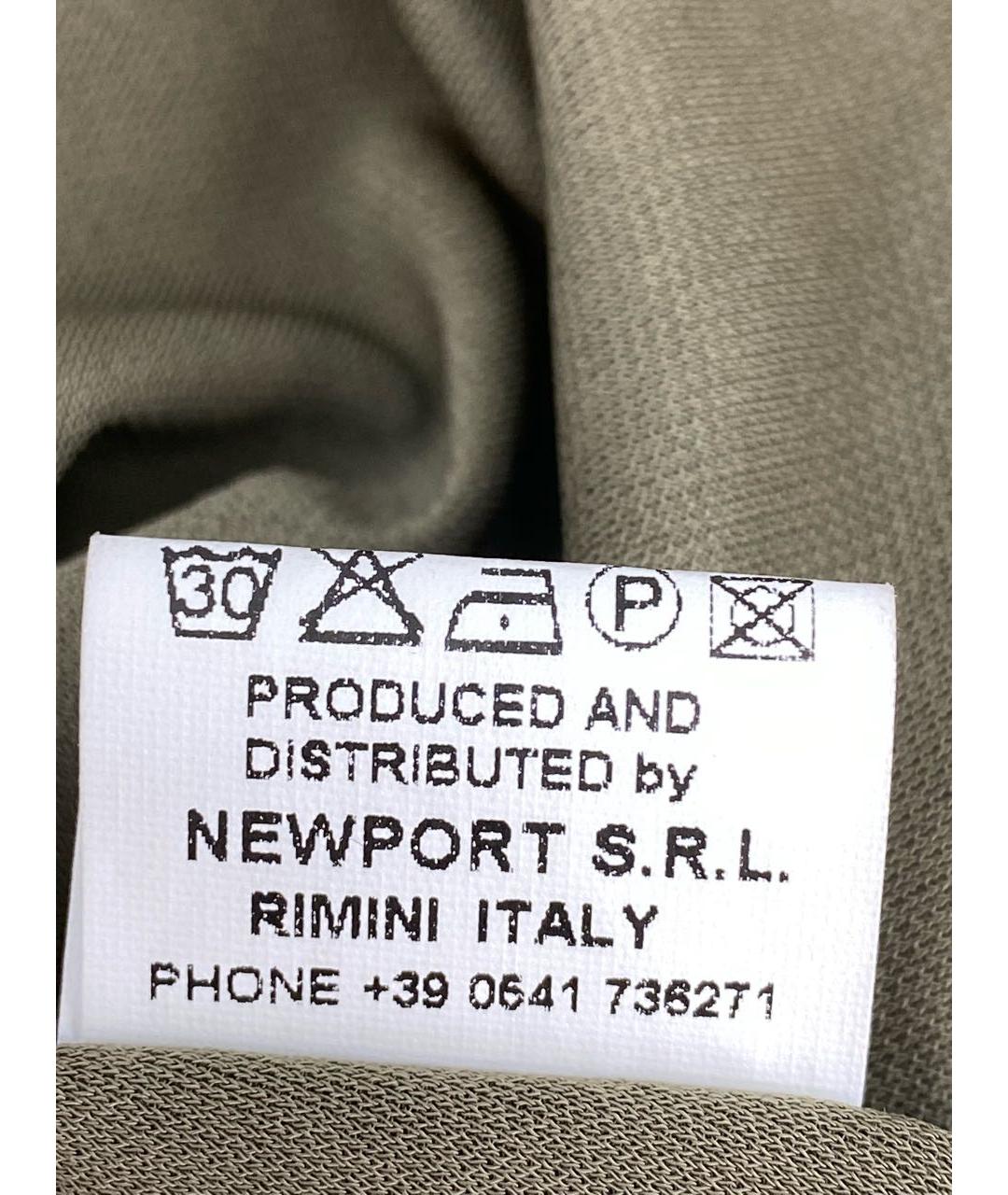 JO NO FUI Хаки вискозное коктейльное платье, фото 7