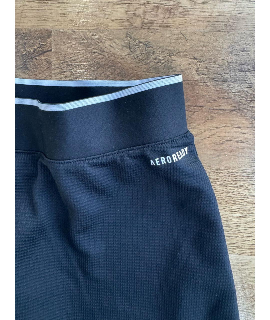 ADIDAS Черная полиэстеровая юбка мини, фото 6