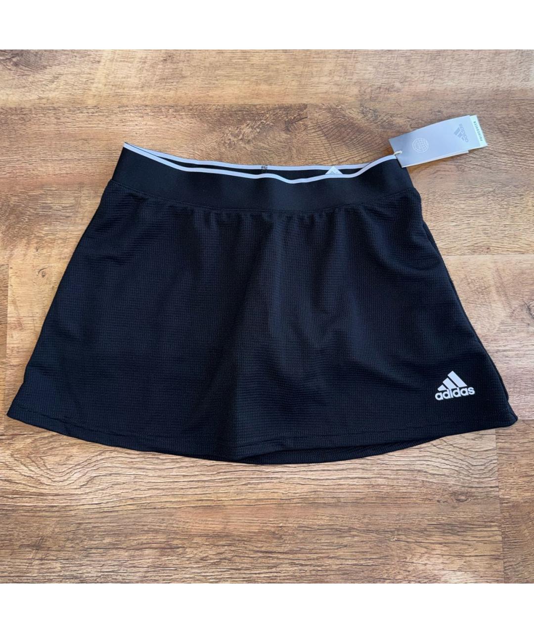 ADIDAS Черная полиэстеровая юбка мини, фото 7