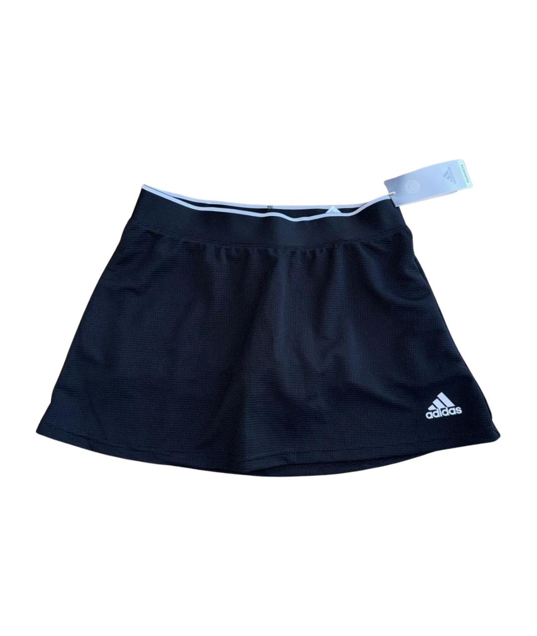 ADIDAS Черная полиэстеровая юбка мини, фото 1