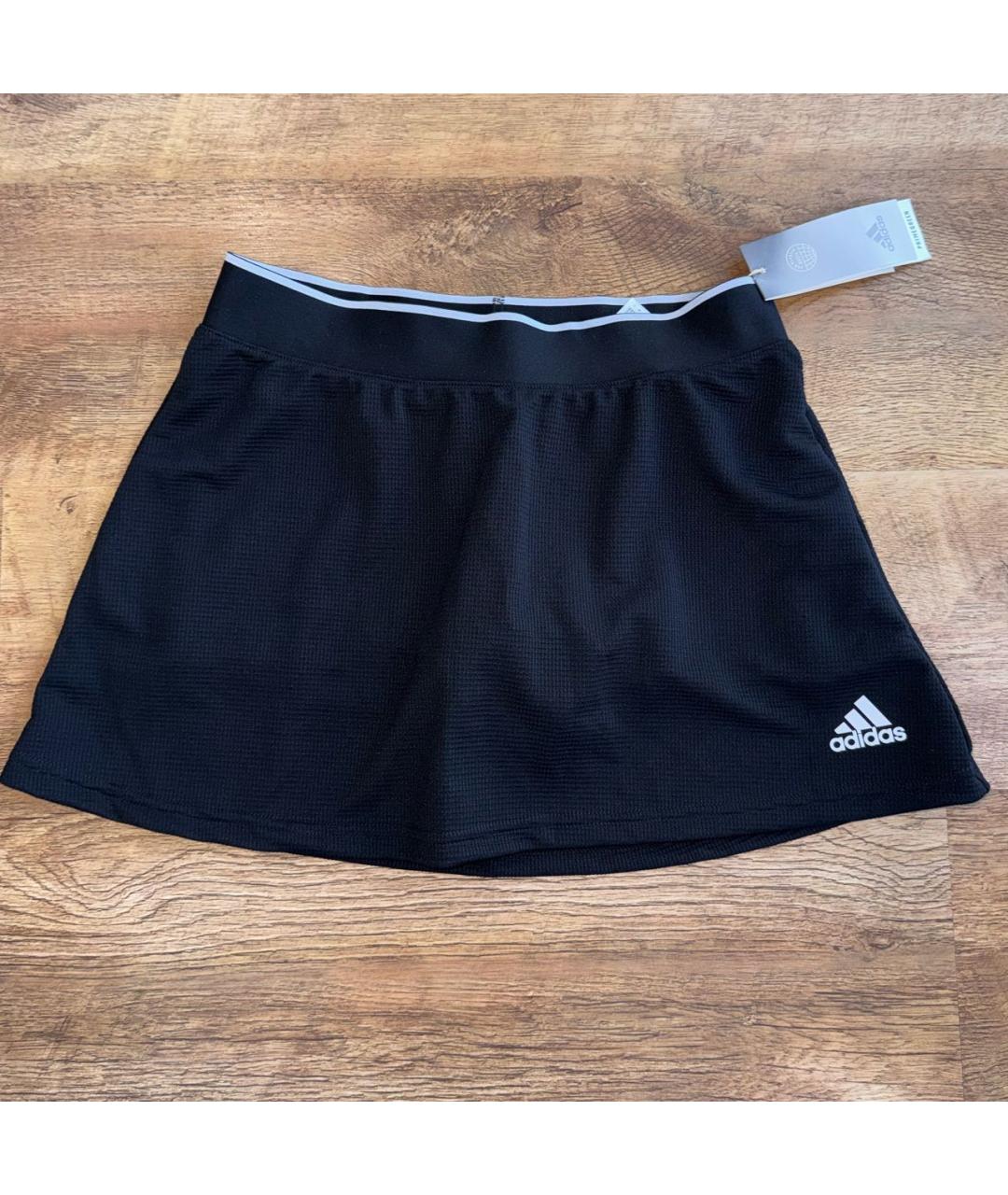 ADIDAS Черная полиэстеровая юбка мини, фото 9