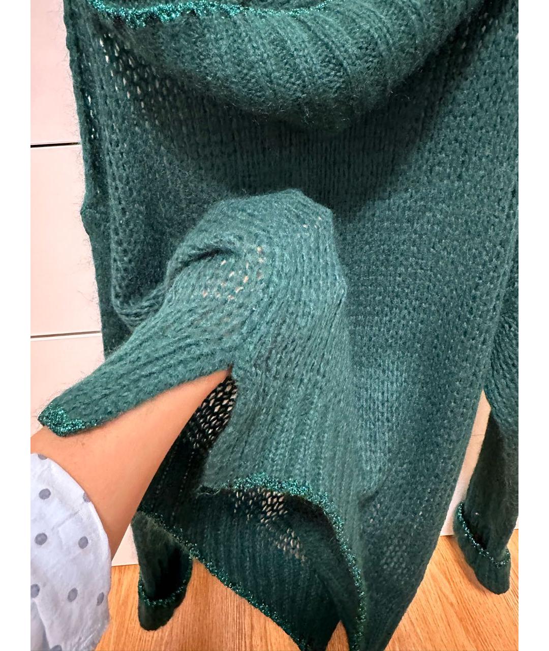 TWIN-SET Зеленый шерстяной джемпер / свитер, фото 4
