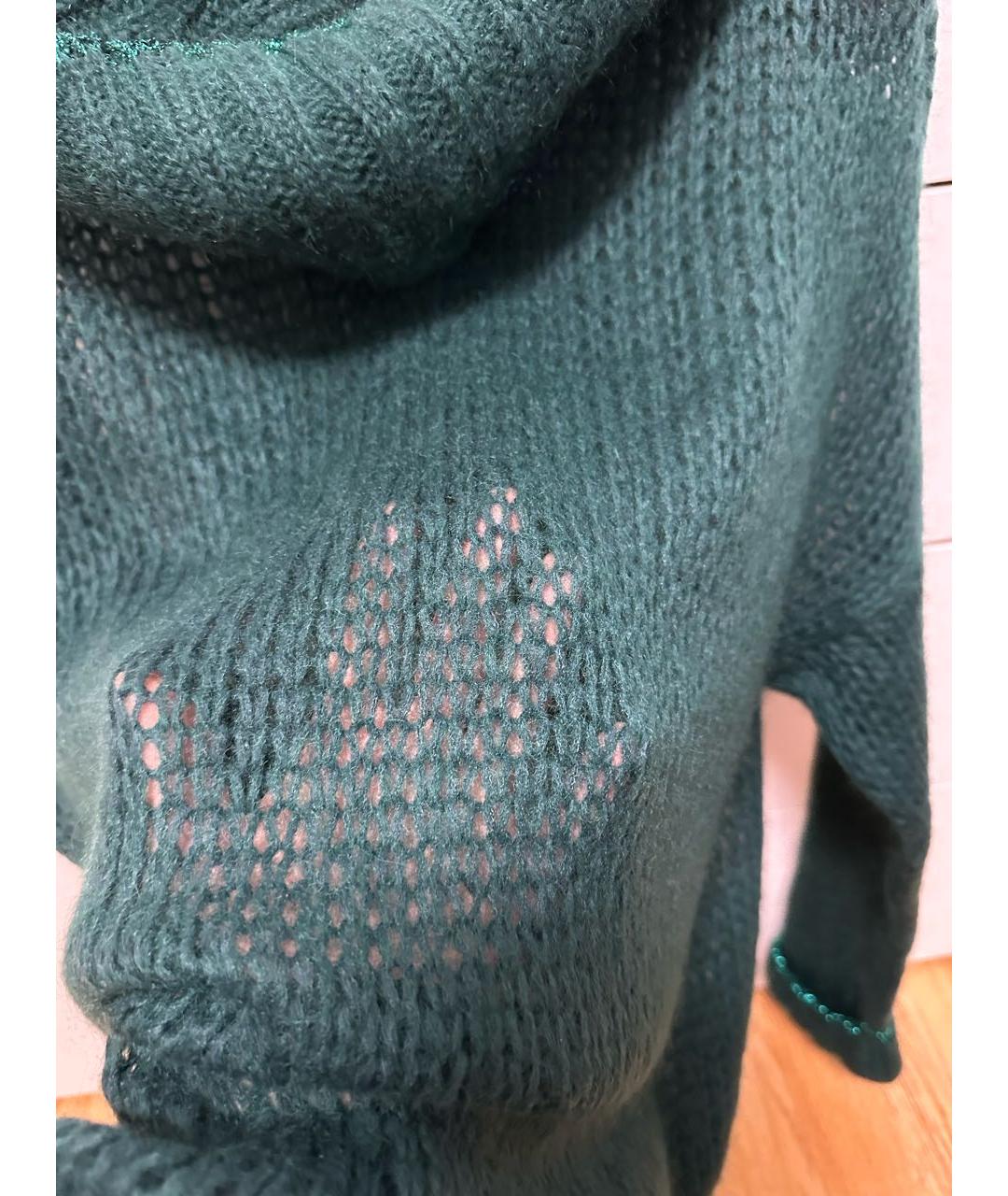 TWIN-SET Зеленый шерстяной джемпер / свитер, фото 5