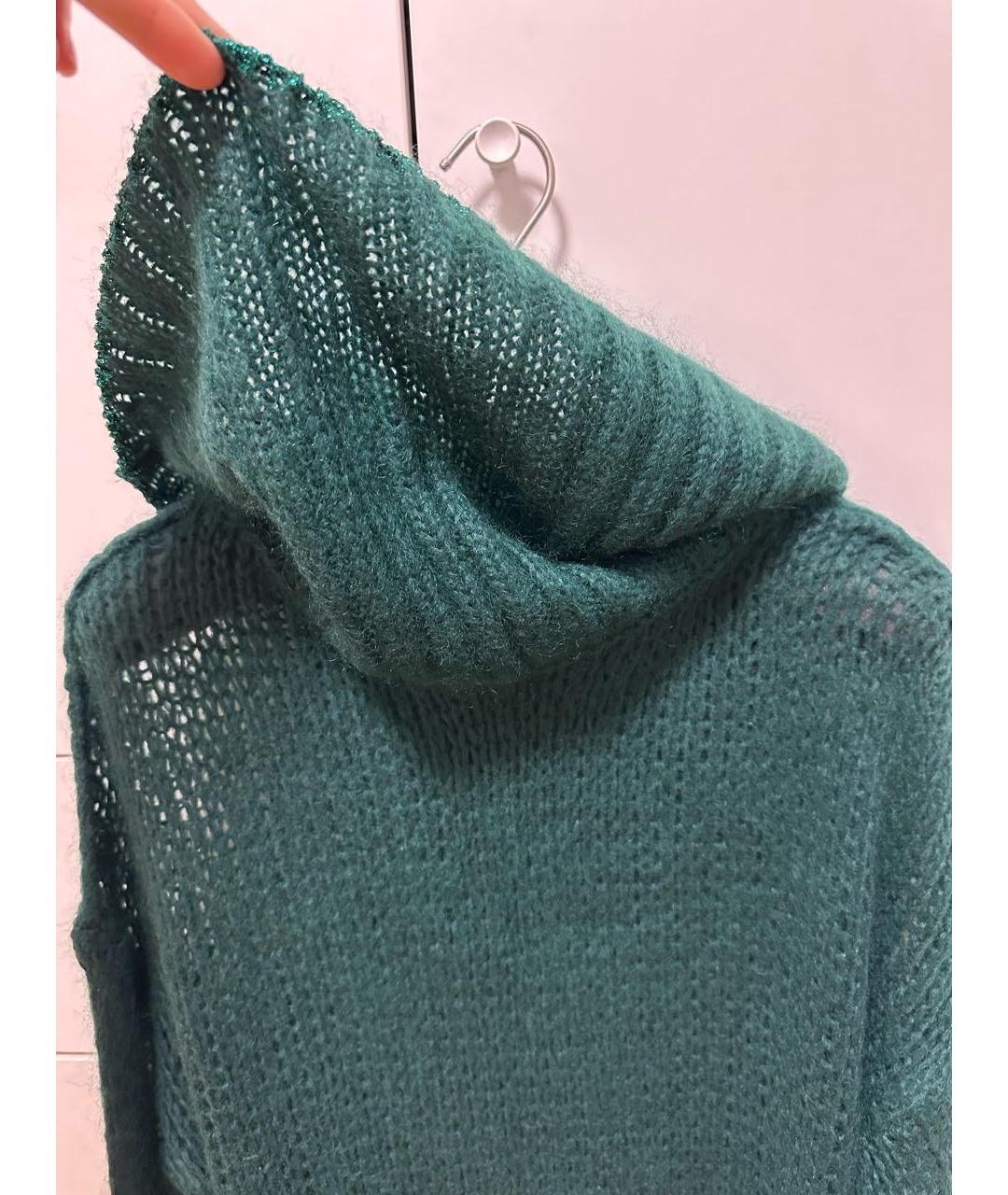 TWIN-SET Зеленый шерстяной джемпер / свитер, фото 2