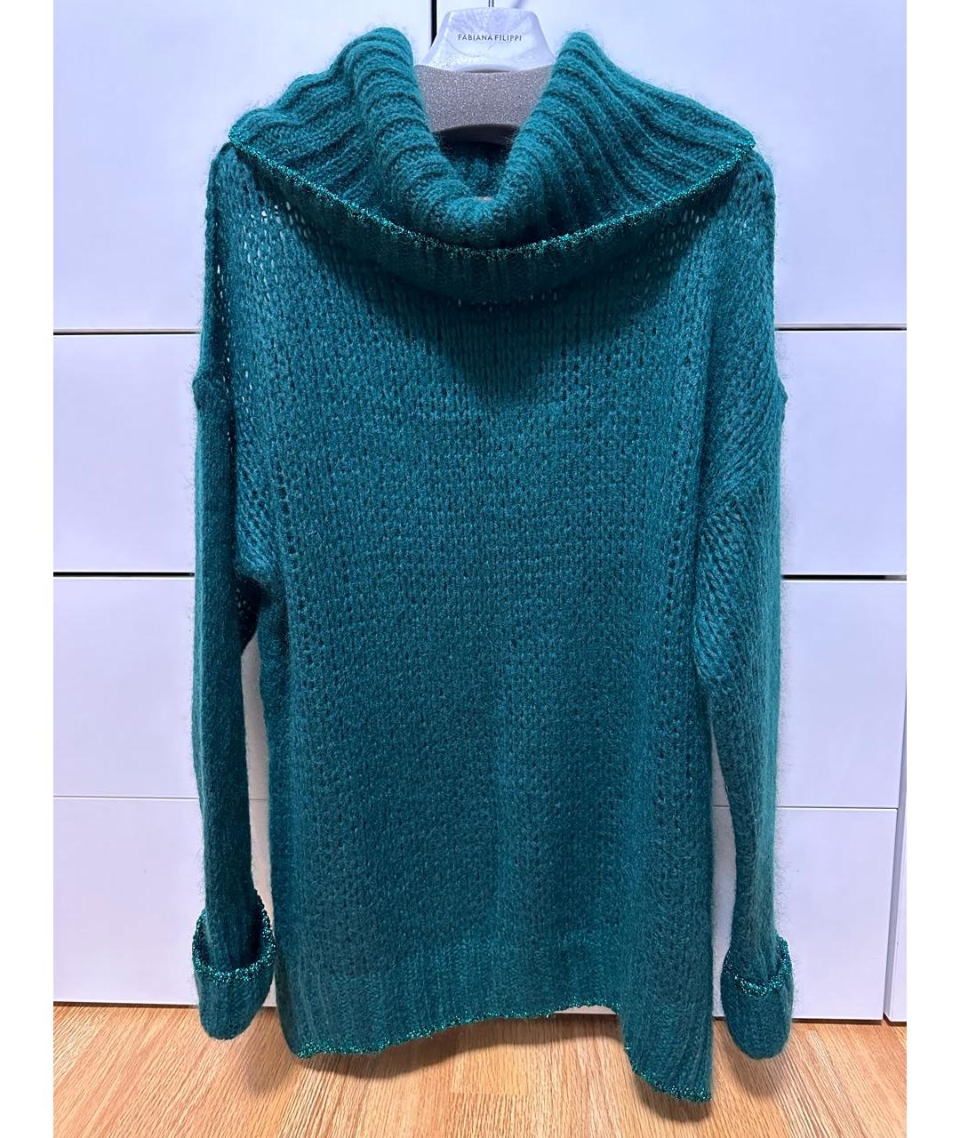 TWIN-SET Зеленый шерстяной джемпер / свитер, фото 9